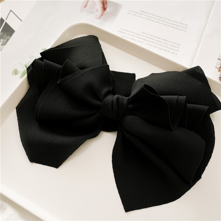 New Japanese and Korean Style Spring and Summer Solid Color Bag Waist Macaron Barrettes Fabric Boutique Ladies Headdress Hand Spring Clip