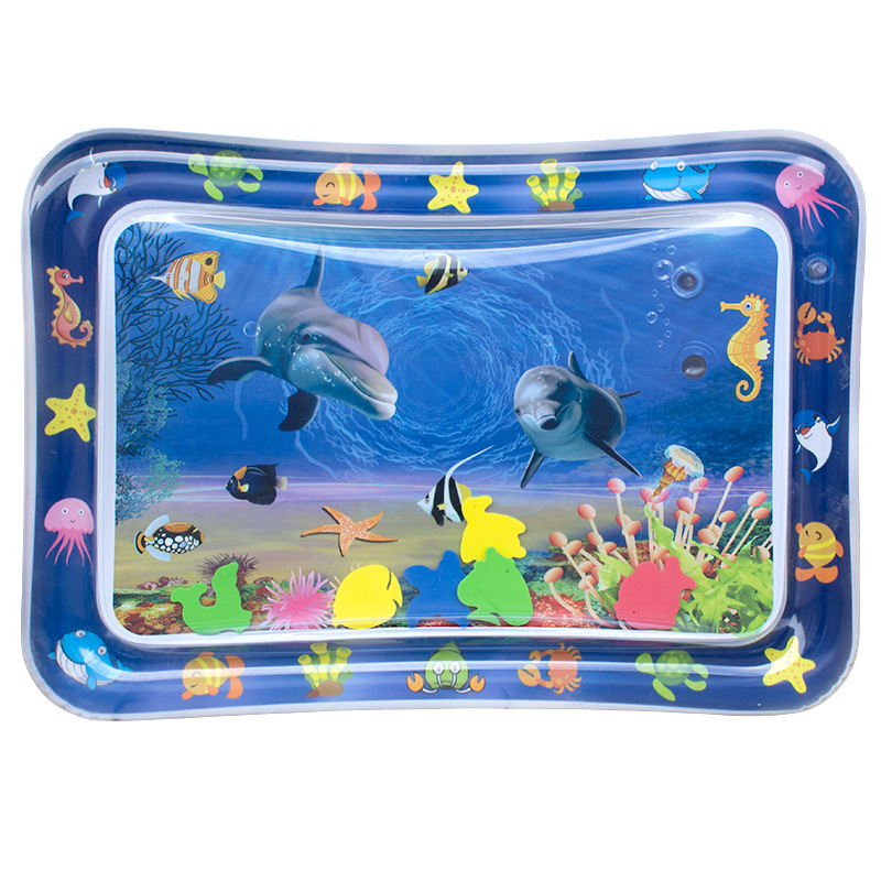 Cross-Border Hot Water Mat Summer Ice Pad Baby Pai Pai Le PVC Inflatable Pat Pad Children Water Cushion