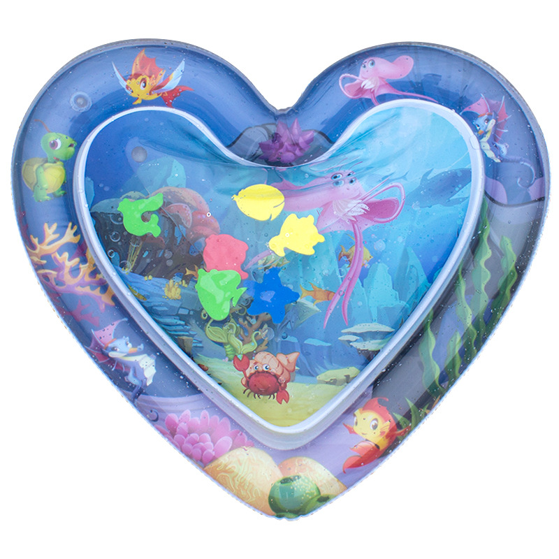 Cross-Border Hot Water Mat Summer Ice Pad Baby Pai Pai Le PVC Inflatable Pat Pad Children Water Cushion