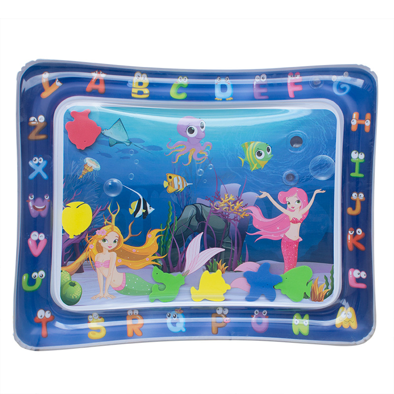 Cross-Border Hot Water Mat Summer Ice Pad Baby Pai Pai Le PVC Inflatable Pat Pad Children Water Cushion