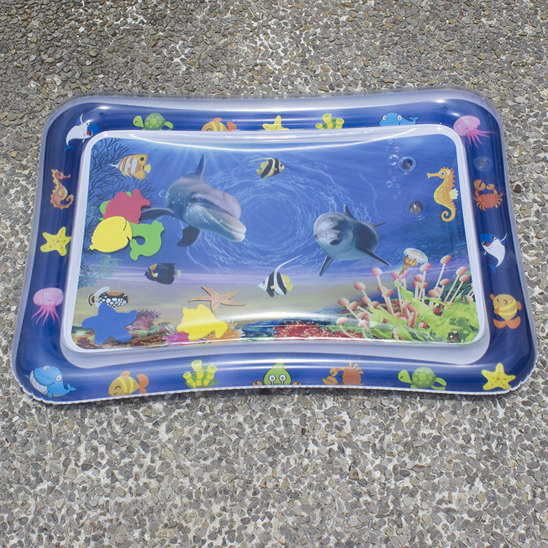 Cross-Border Hot Water Mat Summer Ice Pad Baby Pai Pai Le PVC Inflatable Pat Pad Children Water Cushion