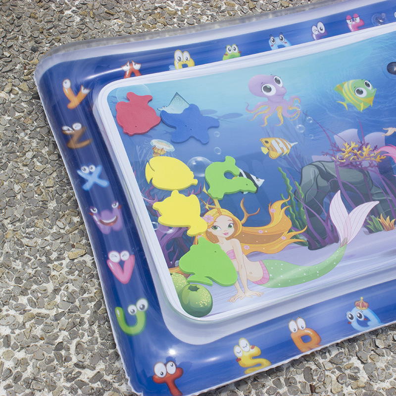 Cross-Border Hot Water Mat Summer Ice Pad Baby Pai Pai Le PVC Inflatable Pat Pad Children Water Cushion