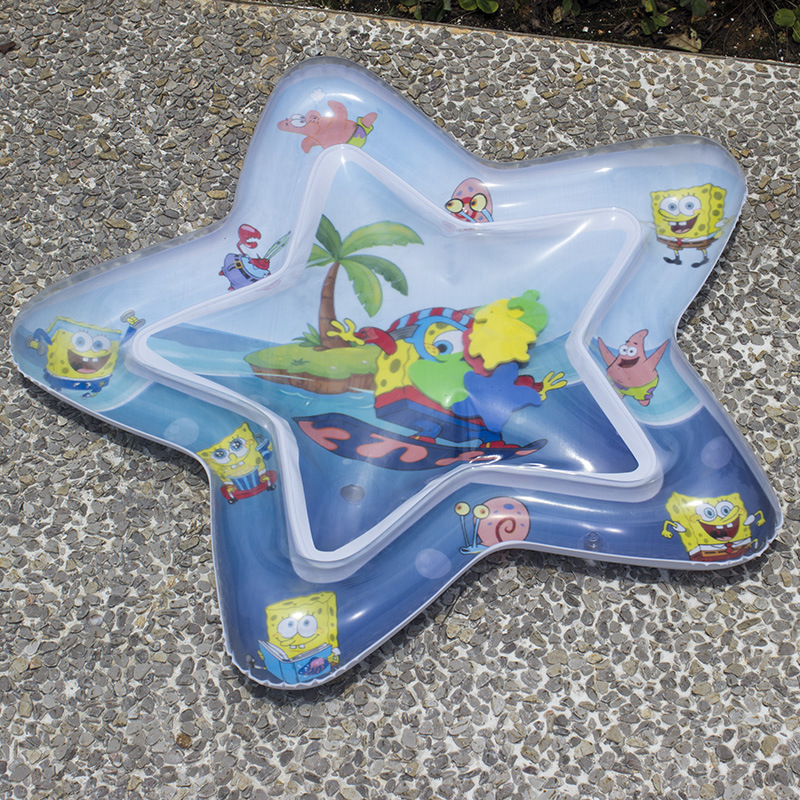 Cross-Border Hot Water Mat Summer Ice Pad Baby Pai Pai Le PVC Inflatable Pat Pad Children Water Cushion