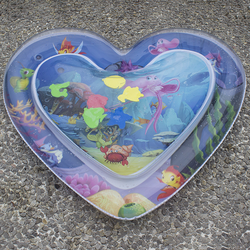 Cross-Border Hot Water Mat Summer Ice Pad Baby Pai Pai Le PVC Inflatable Pat Pad Children Water Cushion