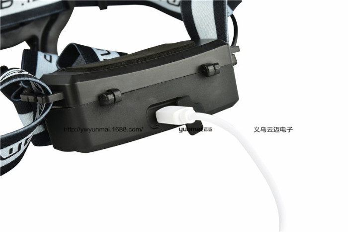 5LED headlight glare 3T6+2*XPE headlights with SOS distress whistle USB charging head lights