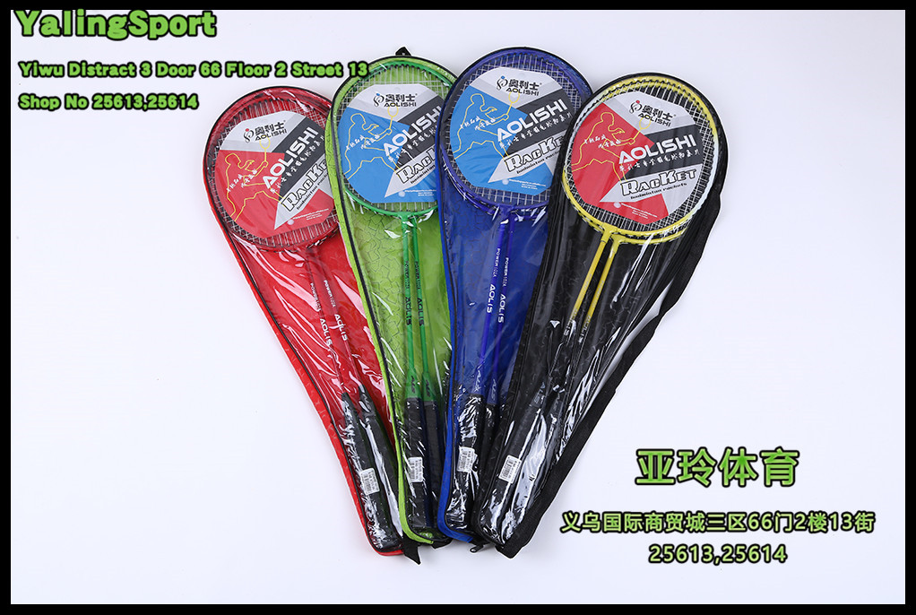AOLISHI 2player Beginners Lightweight Practice Badminton Racquets with Carrying Bag