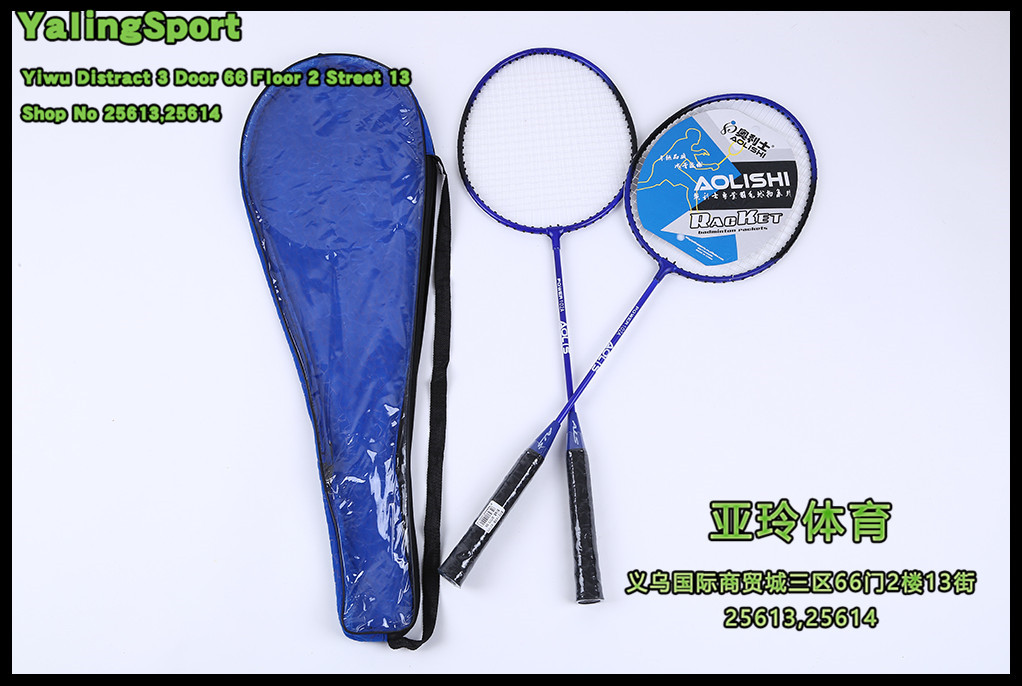 AOLISHI 2player Beginners Lightweight Practice Badminton Racquets with Carrying Bag