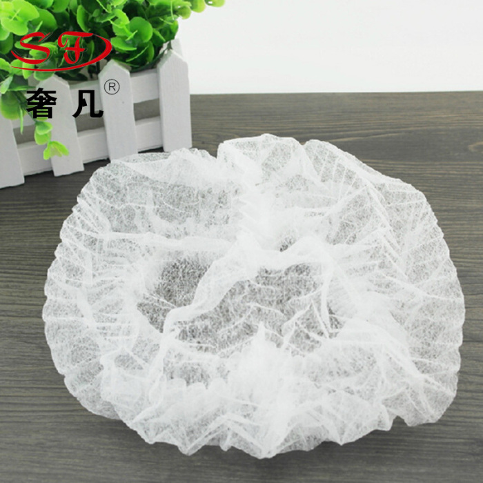 Non-woven strip cap blue white one-time hat non-woven hat food hat cap Non-woven strip cap blue white one-time hat non-woven hat food hat cap