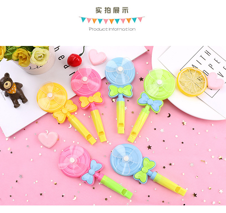 Lollipop Whistle Windmill children's Toys Kindergarten gifts small toys candy color whistle nostalgic small gifts