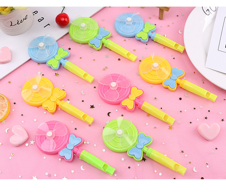Lollipop Whistle Windmill children's Toys Kindergarten gifts small toys candy color whistle nostalgic small gifts