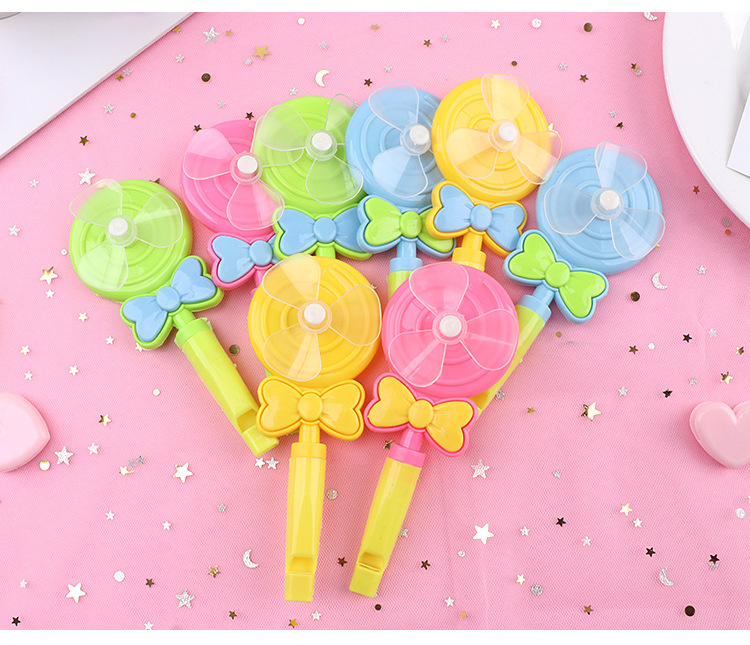 Lollipop Whistle Windmill children's Toys Kindergarten gifts small toys candy color whistle nostalgic small gifts