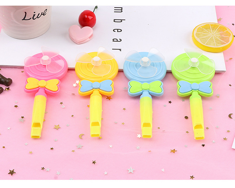 Lollipop Whistle Windmill children's Toys Kindergarten gifts small toys candy color whistle nostalgic small gifts
