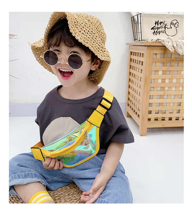 Wholesale Children's Bag Korean Laser Transparent Waist Bag for boys and girls one-shoulder cross-body Bag mini baby Bag Zero Purse Wholesale Children's Bag Korean Laser Transparent Waist Bag for boys and girls one-shoulder cross-body Bag mini baby Bag Zero Purse
