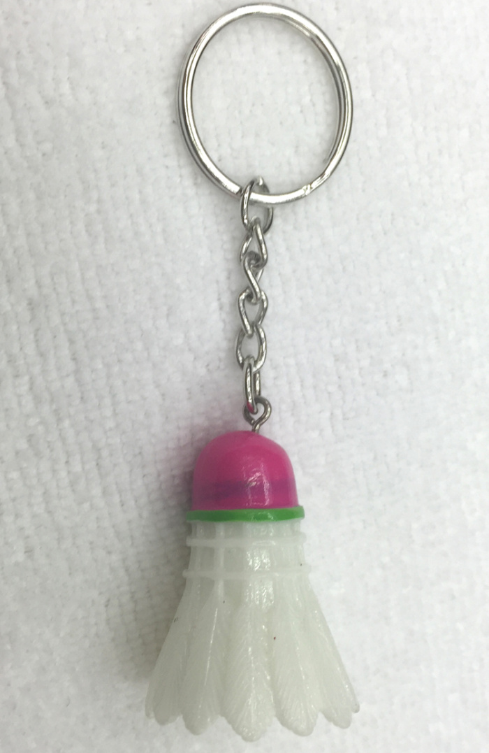 Resin badminton key ring special wholesale authentic badminton key ring cartoon badminton key ring