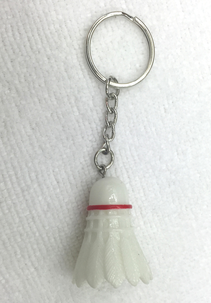 Resin badminton key ring special wholesale authentic badminton key ring cartoon badminton key ring