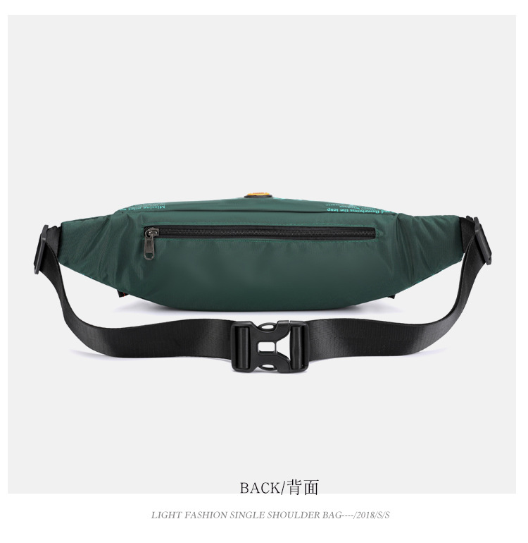 Exclusive for Cross-Border New Outdoor Men's Belt Bag Street Trendy Chest Bag Crossbody Bag Sports Running Personal Waist Bag