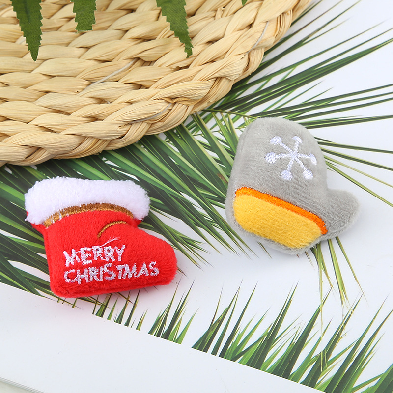Santa Claus Series New Cartoon Plush Elk DIY Shoes and Clothing Coat and Cap Accessories Jewelry Materials Handmade Headwear