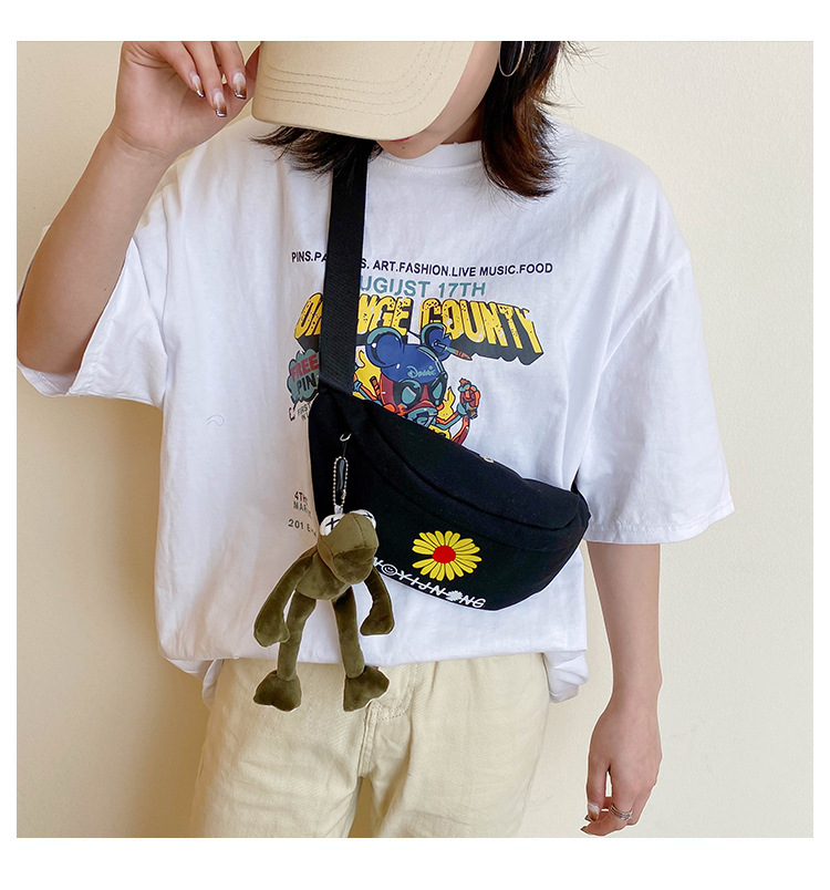 Internet Celebrity Small Canvas Bag Fashion Popular Chest Bag Women's All-Match Crossbody Waist Bag Internet Celebrity Small Canvas Bag Fashion Popular Chest Bag Women's All-Match Crossbody Waist Bag