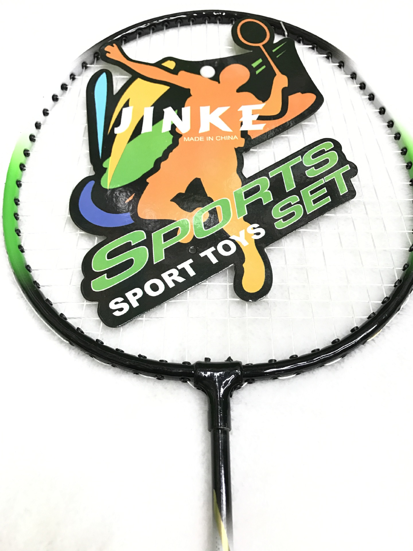 Manufacturer direct selling JINKE-330 badminton racquet 2 for super light alloy competition training special purpose. Manufacturer direct selling JINKE-330 badminton racquet 2 for super light alloy competition training special purpose.