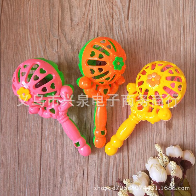 Large Bell Bola Stick Toys for Children and Infants with Whistle Rattle One Yuan Store Stall Supply