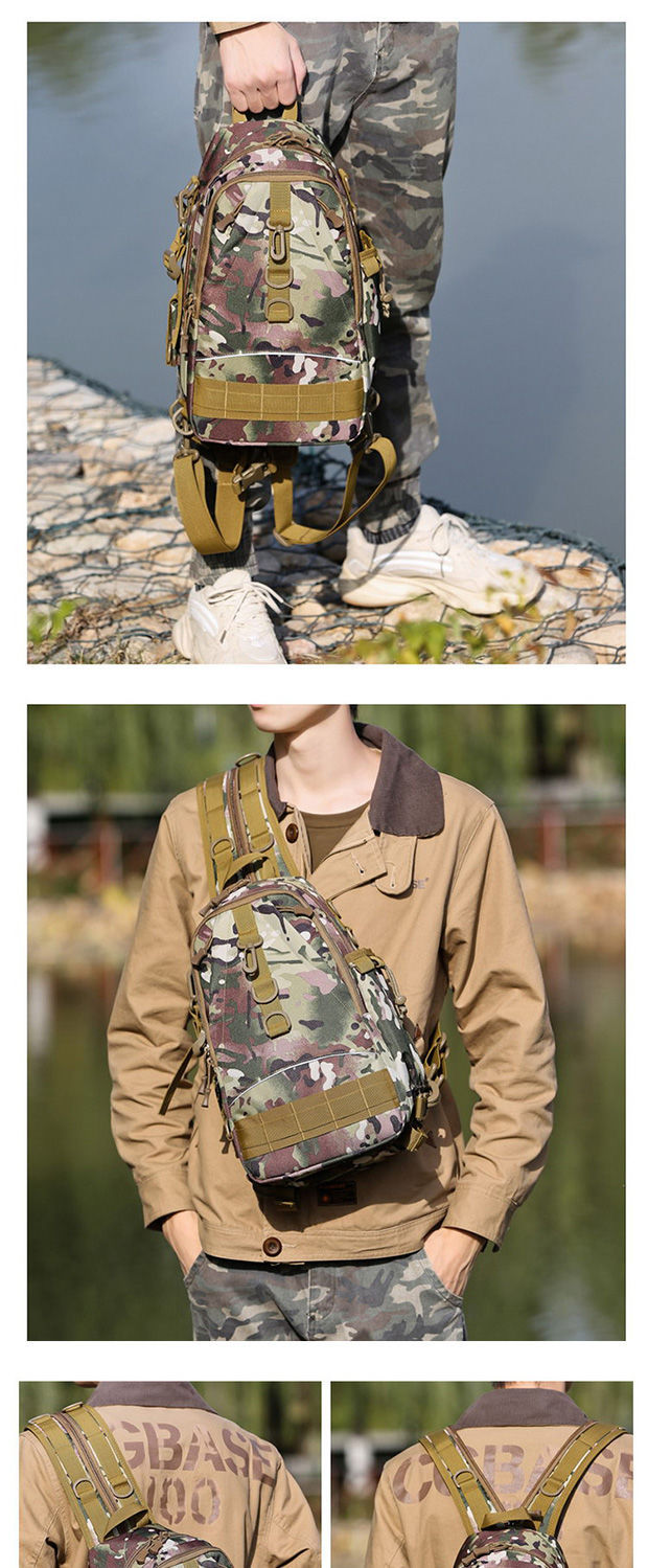 Chest Bag Lure Bag Dual-Use Backpack Tactical Multifunctional Waist Bag Outdoor Large Capacity Shoulder Crossbody Fishing Back Pole Bag Chest Bag Lure Bag Dual-Use Backpack Tactical Multifunctional Waist Bag Outdoor Large Capacity Shoulder Crossbody Fishing Back Pole Bag