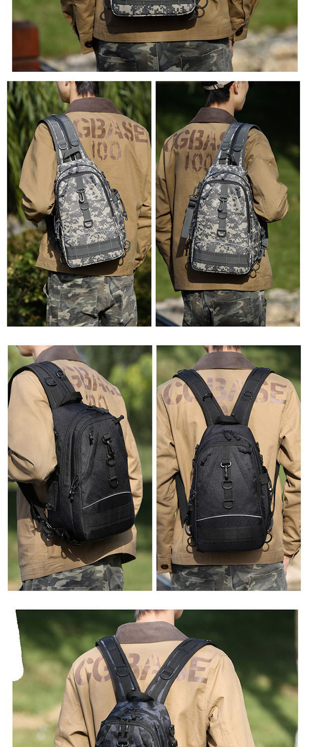 Chest Bag Lure Bag Dual-Use Backpack Tactical Multifunctional Waist Bag Outdoor Large Capacity Shoulder Crossbody Fishing Back Pole Bag Chest Bag Lure Bag Dual-Use Backpack Tactical Multifunctional Waist Bag Outdoor Large Capacity Shoulder Crossbody Fishing Back Pole Bag