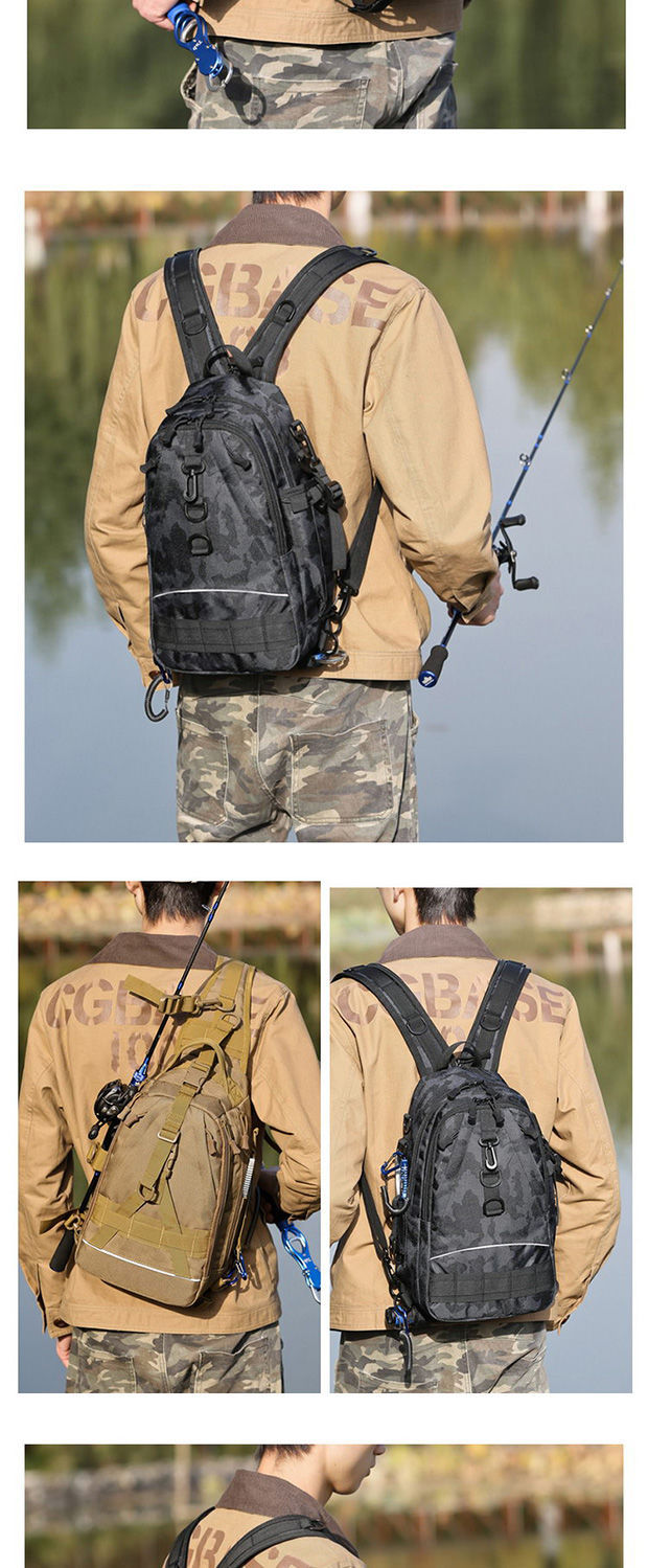 Chest Bag Lure Bag Dual-Use Backpack Tactical Multifunctional Waist Bag Outdoor Large Capacity Shoulder Crossbody Fishing Back Pole Bag Chest Bag Lure Bag Dual-Use Backpack Tactical Multifunctional Waist Bag Outdoor Large Capacity Shoulder Crossbody Fishing Back Pole Bag