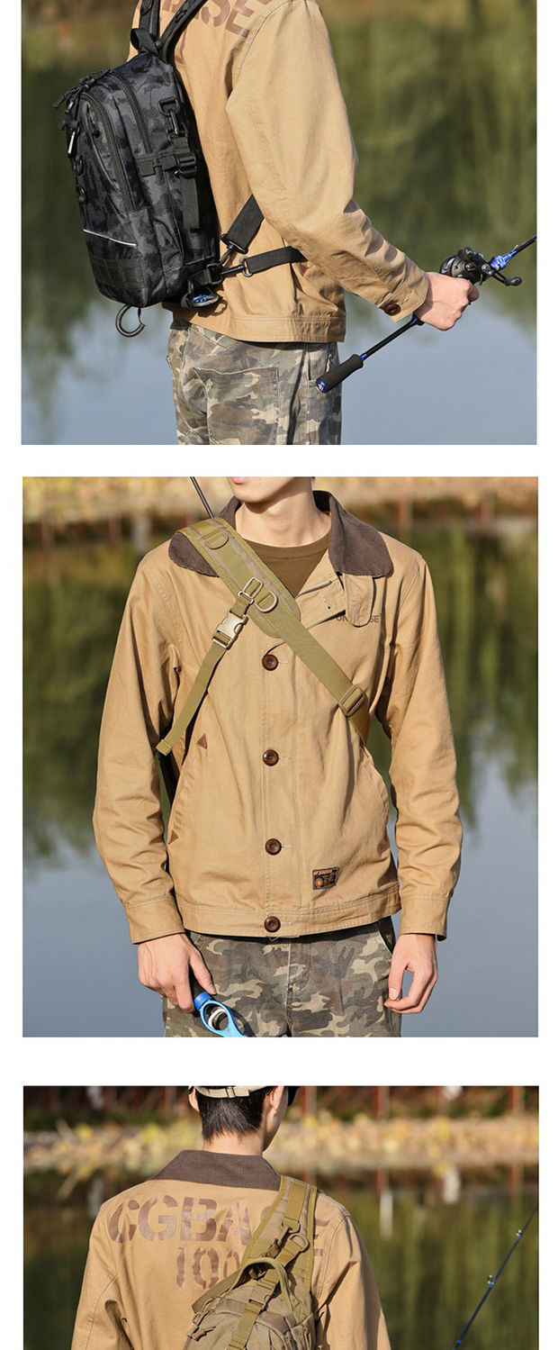 Chest Bag Lure Bag Dual-Use Backpack Tactical Multifunctional Waist Bag Outdoor Large Capacity Shoulder Crossbody Fishing Back Pole Bag Chest Bag Lure Bag Dual-Use Backpack Tactical Multifunctional Waist Bag Outdoor Large Capacity Shoulder Crossbody Fishing Back Pole Bag