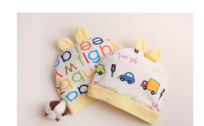 Baby Hat Korean Style Creative Shape Color Matching Ear Baby Beanie Cap Cotton Children's Hat Maternal and Child Supplies