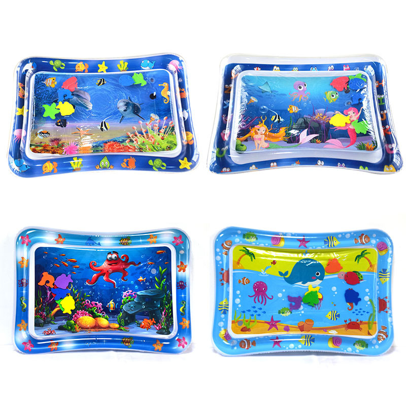Factory in Stock New Infant Inflatable Racket Water Cushion Marine Life Pai Pai Le Floor Mat Ice Pad Octopus Racket Mat