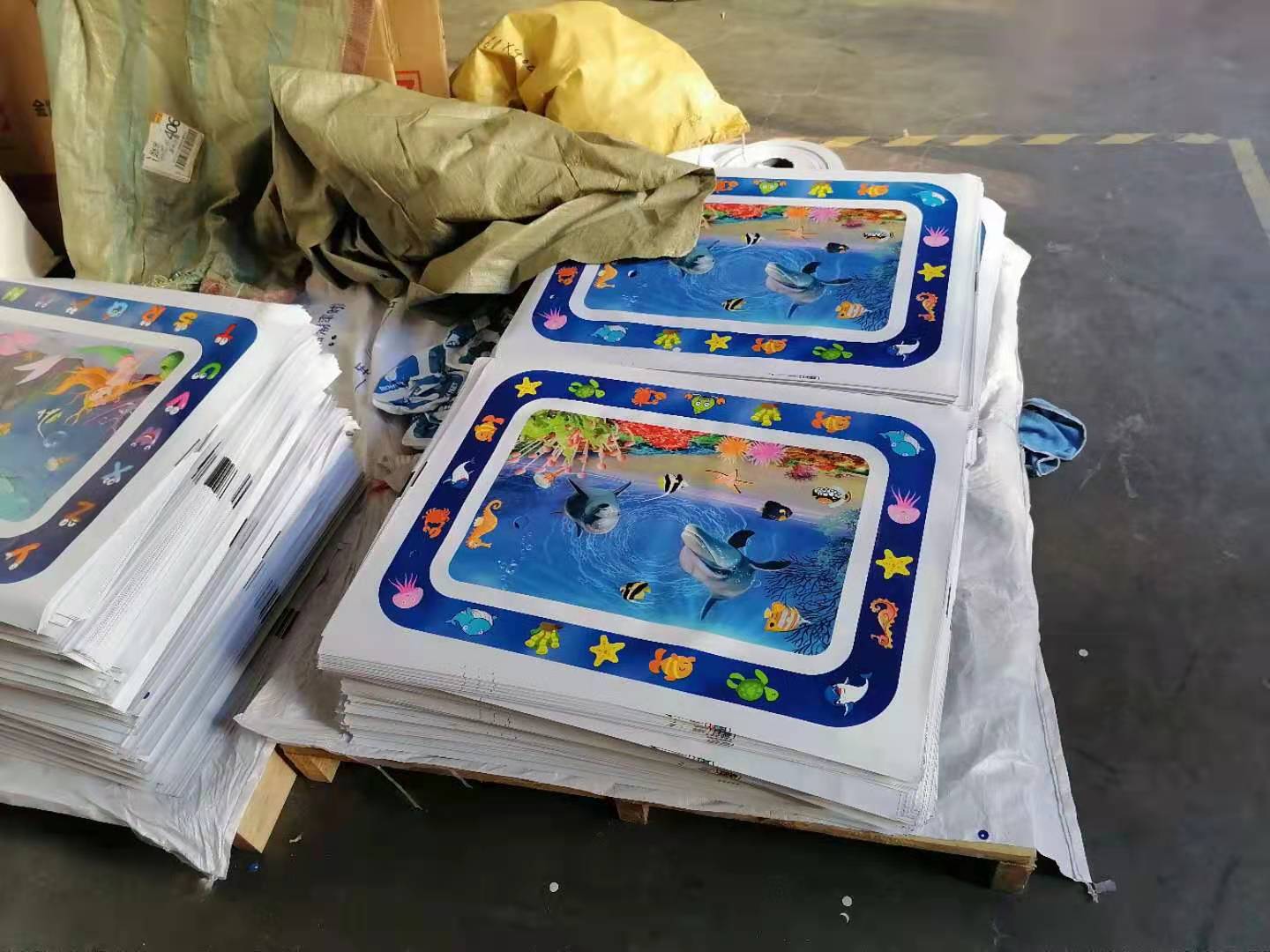 Factory in Stock New Infant Inflatable Racket Water Cushion Marine Life Pai Pai Le Floor Mat Ice Pad Octopus Racket Mat