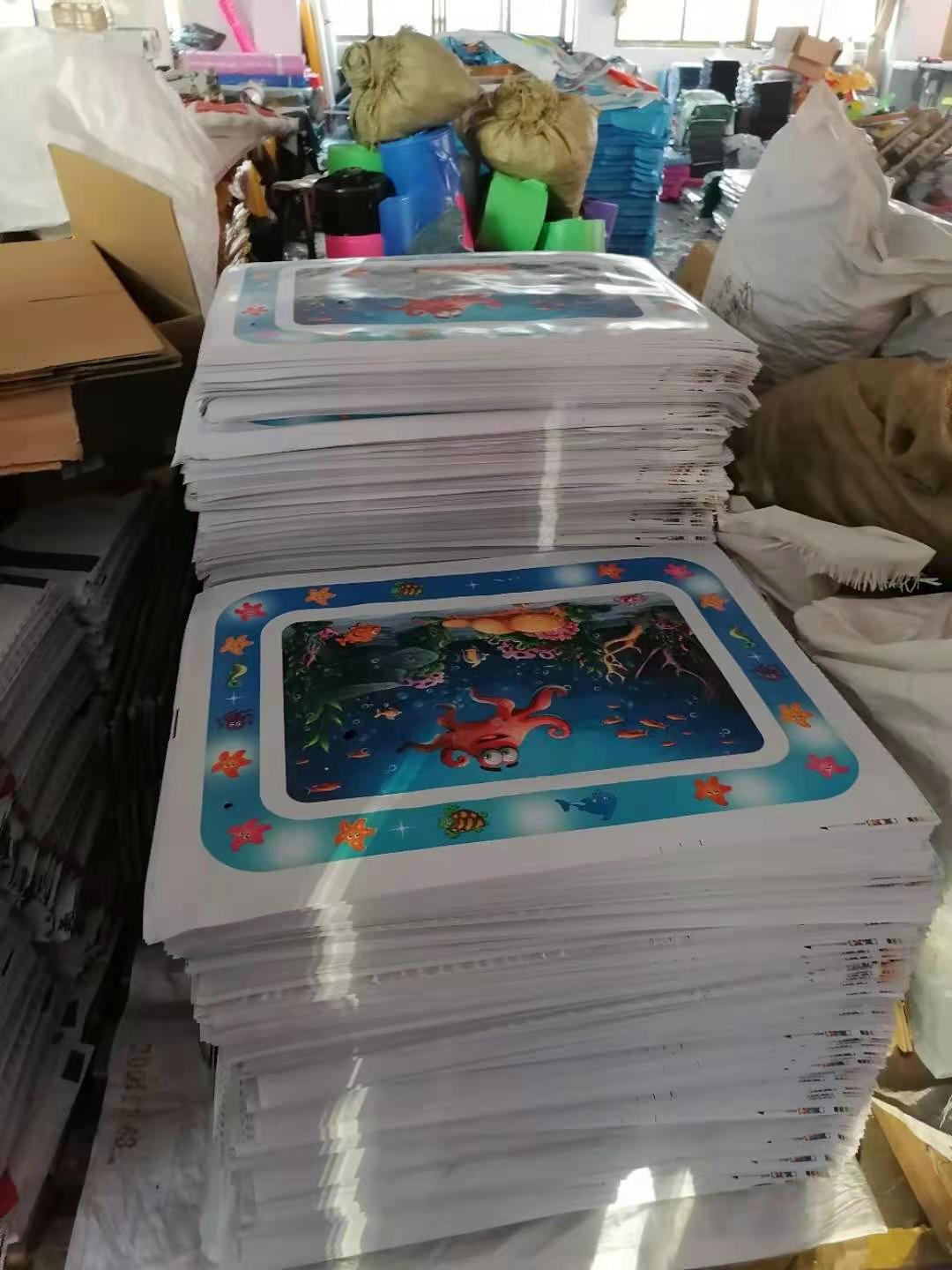 Factory in Stock New Infant Inflatable Racket Water Cushion Marine Life Pai Pai Le Floor Mat Ice Pad Octopus Racket Mat