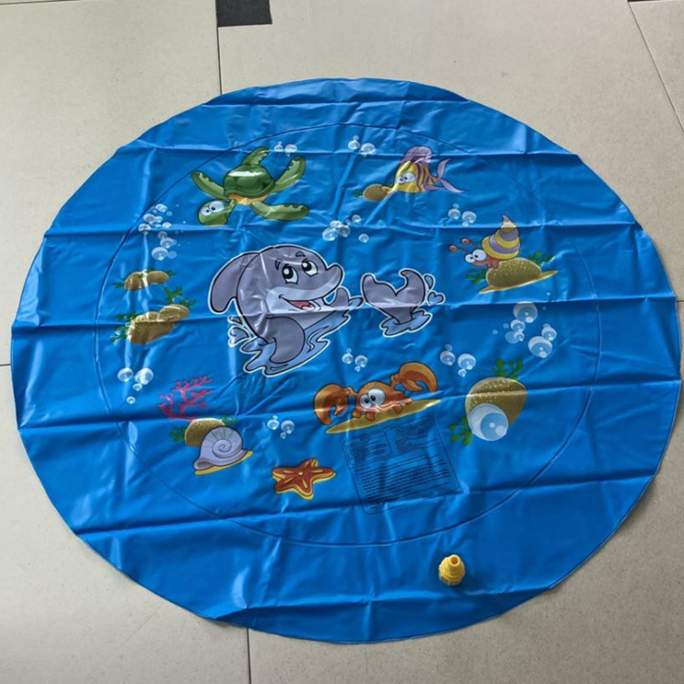Spot PVC inflatable outdoor spray mat children splashing water ring inflatable toy spraying ball sprinkler pad