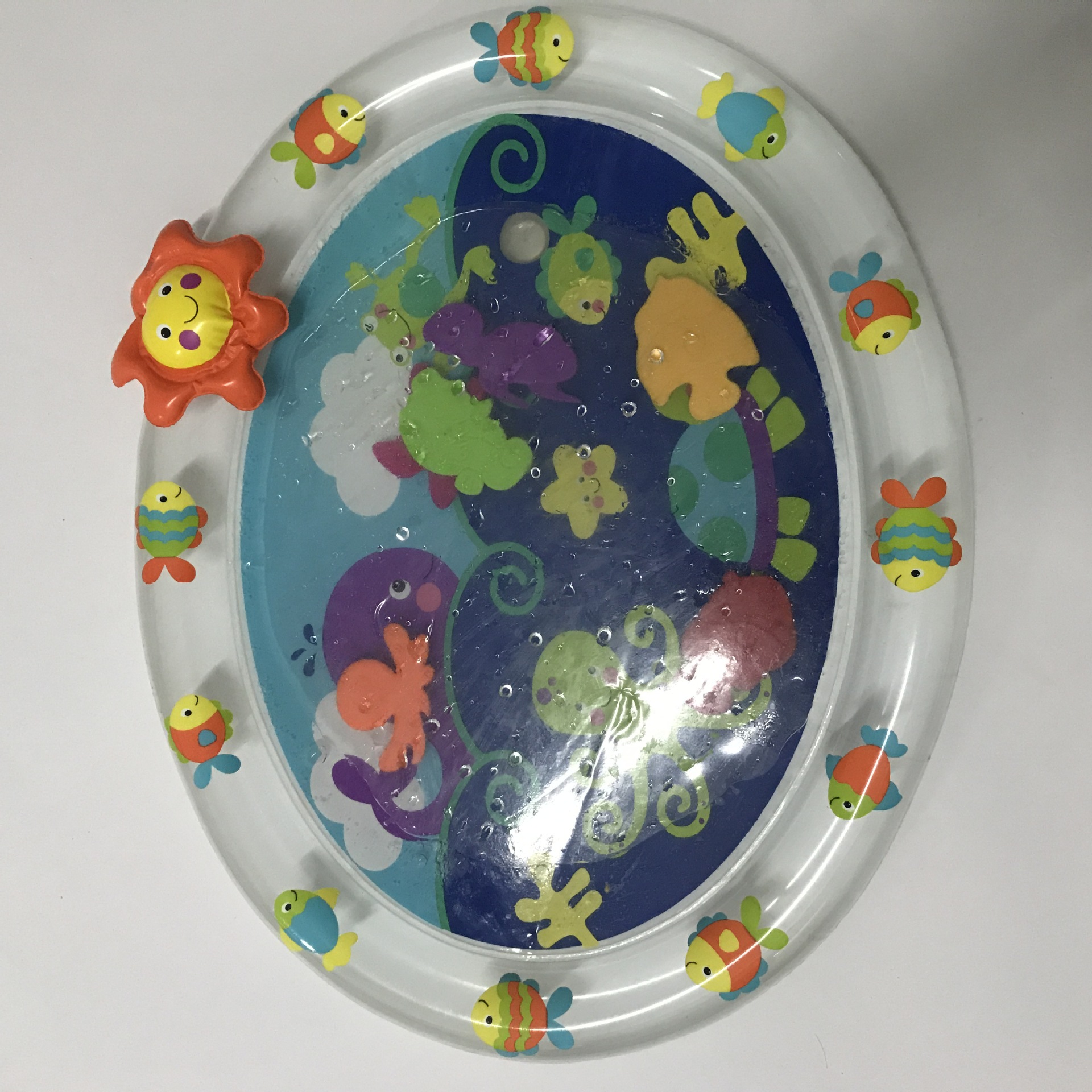 Spot PVC inflatable outdoor spray mat children splashing water ring inflatable toy spraying ball sprinkler pad