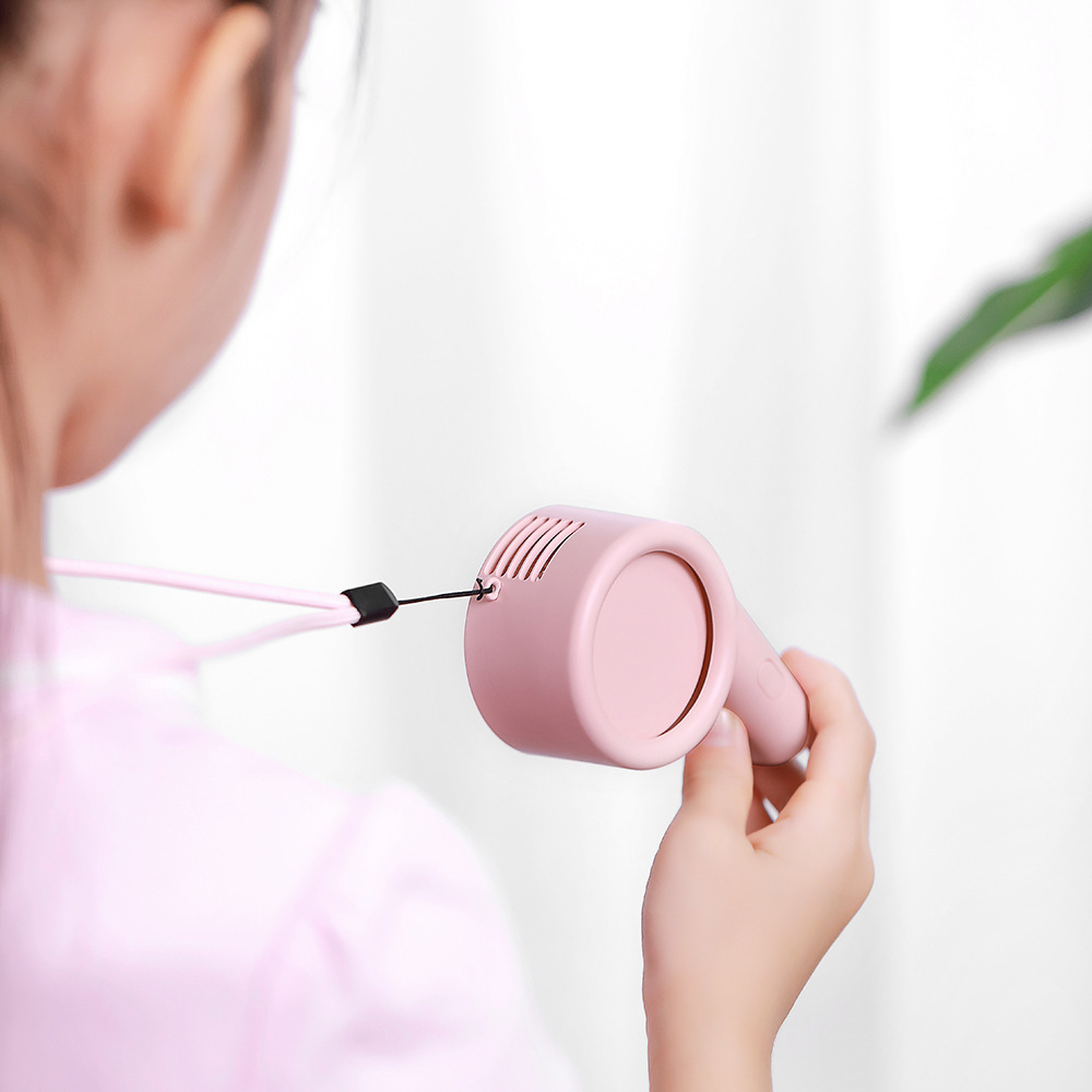 2021 New A9 Whistle Halter Fan USB Charging Mini Fan Desktop Handheld Convenient Electric Fan Customization