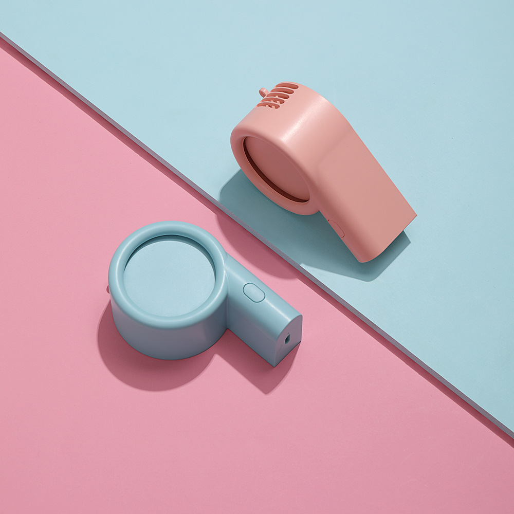 2021 New A9 Whistle Halter Fan USB Charging Mini Fan Desktop Handheld Convenient Electric Fan Customization