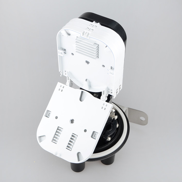 48 Core Cable Connector Box Vertical Cap Dome Barrel Optical Fiber Splice Box Fusion Package 2 in 2 out Two Outdoor