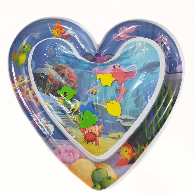 Wholesale PVC baby ice pad for children inflatable Pat Le water pad large baby sea creature merman game pad