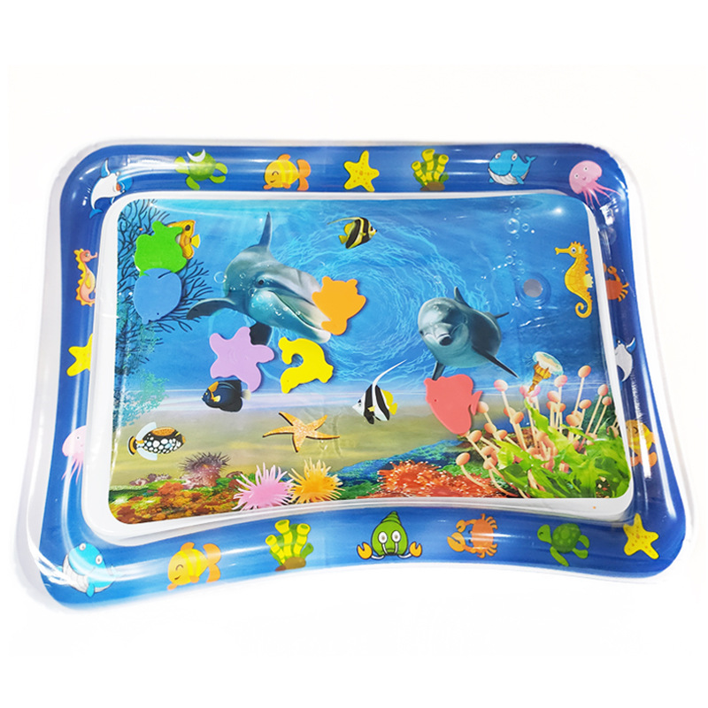 Wholesale PVC baby ice pad for children inflatable Pat Le water pad large baby sea creature merman game pad