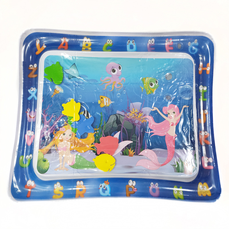 Wholesale PVC baby ice pad for children inflatable Pat Le water pad large baby sea creature merman game pad