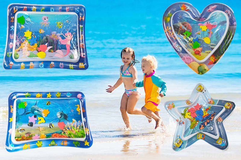 Wholesale PVC baby ice pad for children inflatable Pat Le water pad large baby sea creature merman game pad