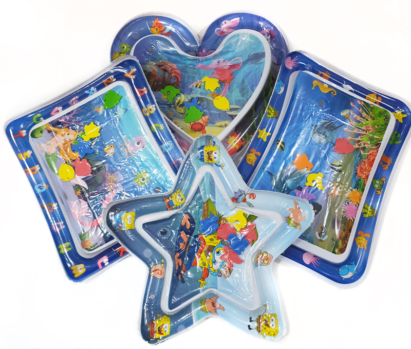 Wholesale PVC baby ice pad for children inflatable Pat Le water pad large baby sea creature merman game pad