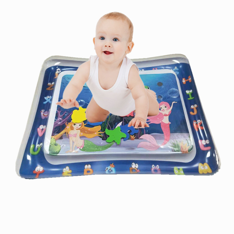 Wholesale PVC baby ice pad for children inflatable Pat Le water pad large baby sea creature merman game pad
