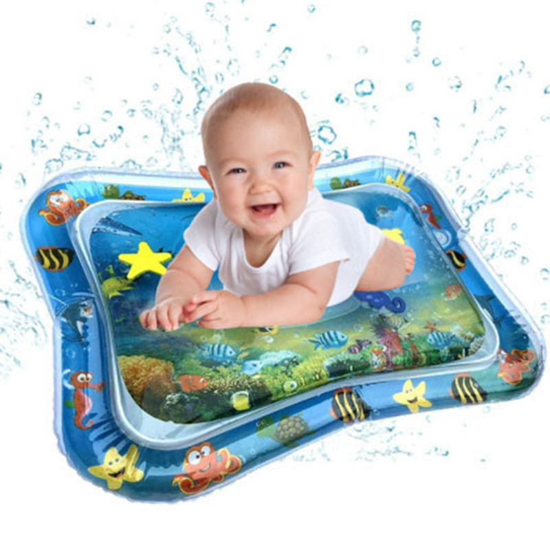 Wholesale PVC baby ice pad for children inflatable Pat Le water pad large baby sea creature merman game pad