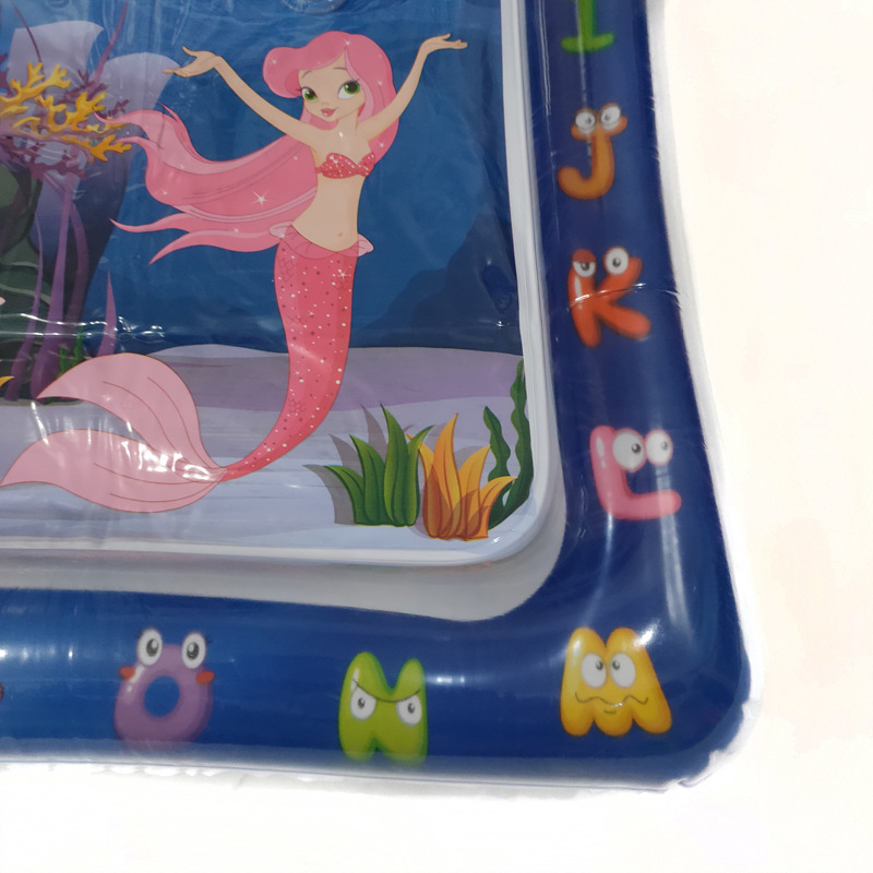 Wholesale PVC baby ice pad for children inflatable Pat Le water pad large baby sea creature merman game pad