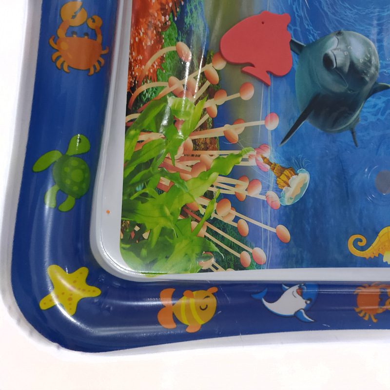 Wholesale PVC baby ice pad for children inflatable Pat Le water pad large baby sea creature merman game pad