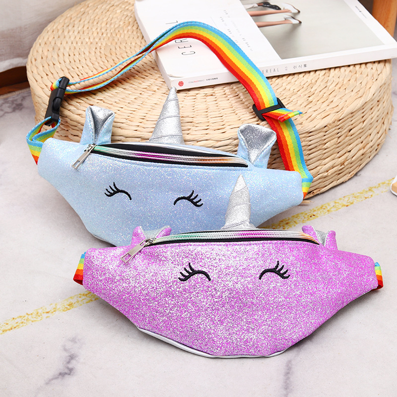 New Fashion Creative Waist Bag Children Cute Unicorn Shoulder Messenger Bag Cartoon Laser Sequins Children Backpack New Fashion Creative Waist Bag Children Cute Unicorn Shoulder Messenger Bag Cartoon Laser Sequins Children Backpack