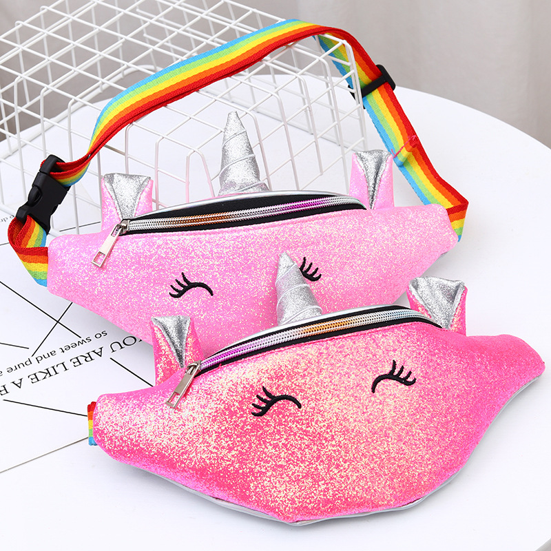 New Fashion Creative Waist Bag Children Cute Unicorn Shoulder Messenger Bag Cartoon Laser Sequins Children Backpack New Fashion Creative Waist Bag Children Cute Unicorn Shoulder Messenger Bag Cartoon Laser Sequins Children Backpack