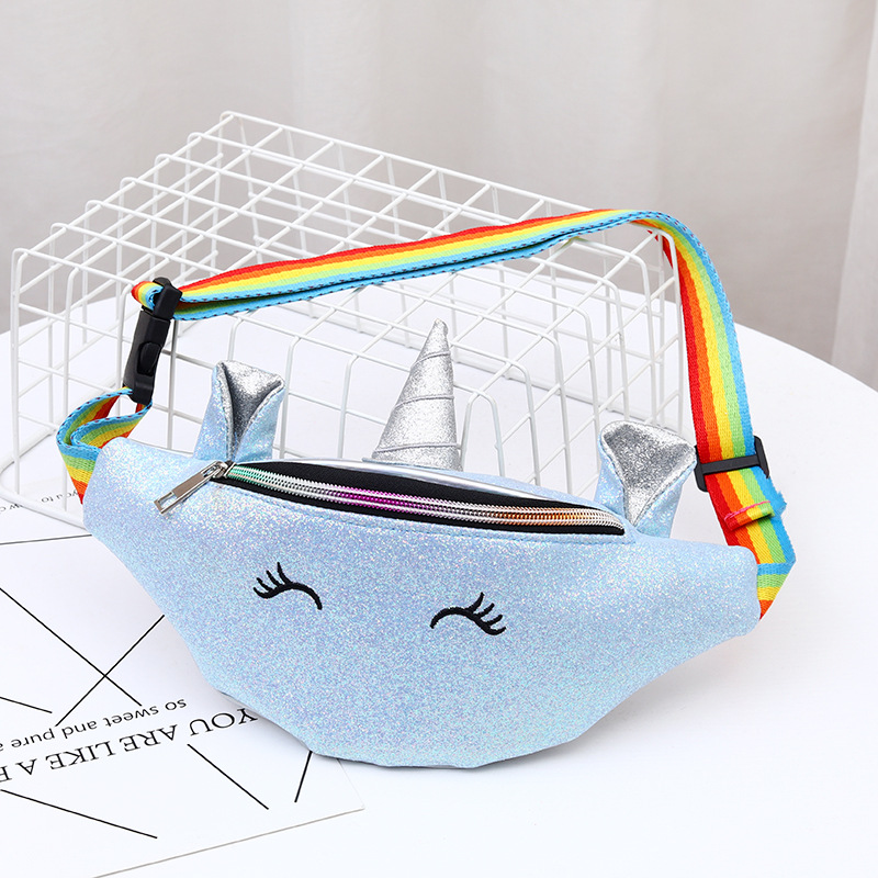 New Fashion Creative Waist Bag Children Cute Unicorn Shoulder Messenger Bag Cartoon Laser Sequins Children Backpack New Fashion Creative Waist Bag Children Cute Unicorn Shoulder Messenger Bag Cartoon Laser Sequins Children Backpack