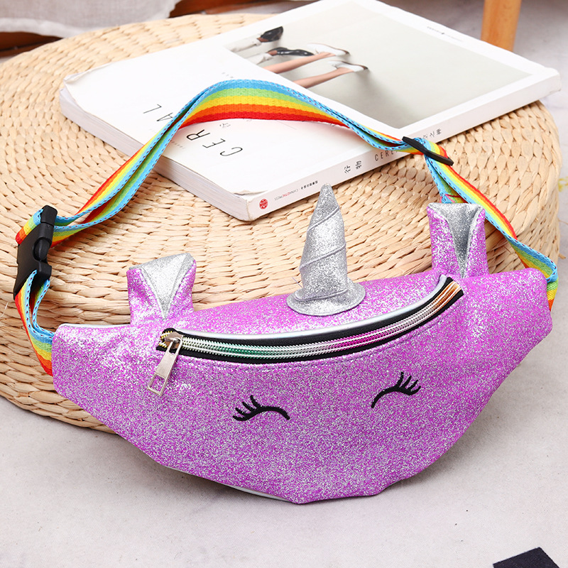 New Fashion Creative Waist Bag Children Cute Unicorn Shoulder Messenger Bag Cartoon Laser Sequins Children Backpack New Fashion Creative Waist Bag Children Cute Unicorn Shoulder Messenger Bag Cartoon Laser Sequins Children Backpack